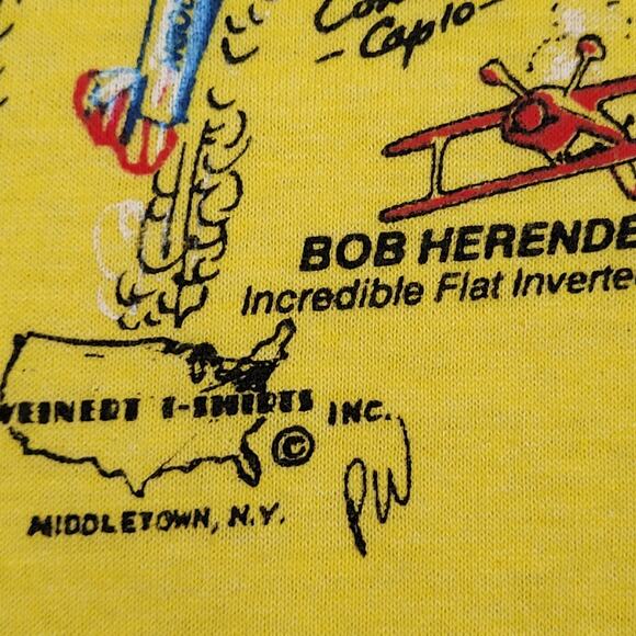 Vintage 1988 Sussex Air-Show Shirt Large 22x26 Airplane - Picture 4 of 14